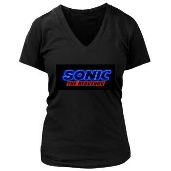 Sonic the Hedgehog (2020) Women's Deep V-Neck TShirt