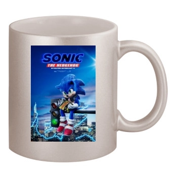 Sonic the Hedgehog (2020) 11oz Metallic Silver Mug