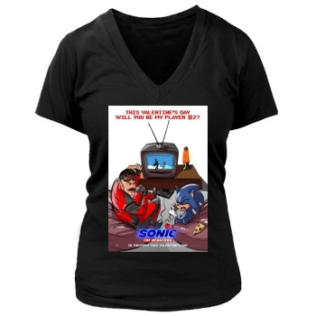 Sonic the Hedgehog (2020) Women's Deep V-Neck TShirt