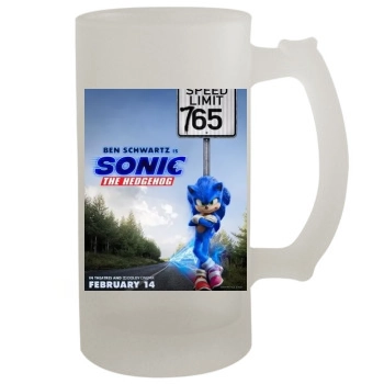 Sonic the Hedgehog (2020) 16oz Frosted Beer Stein