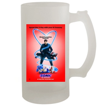 Sonic the Hedgehog (2020) 16oz Frosted Beer Stein