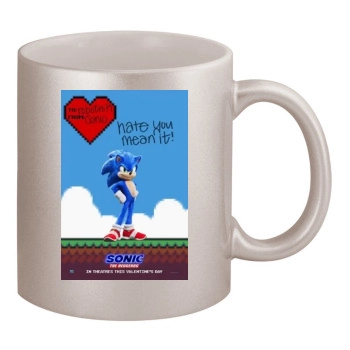 Sonic the Hedgehog (2020) 11oz Metallic Silver Mug