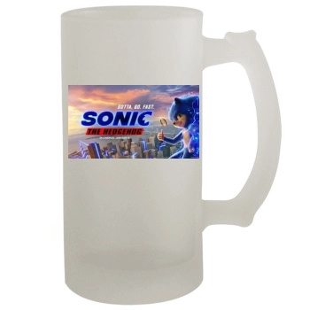 Sonic the Hedgehog (2020) 16oz Frosted Beer Stein