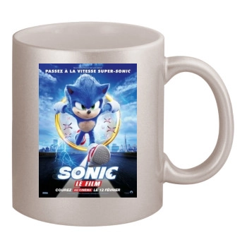 Sonic the Hedgehog (2020) 11oz Metallic Silver Mug