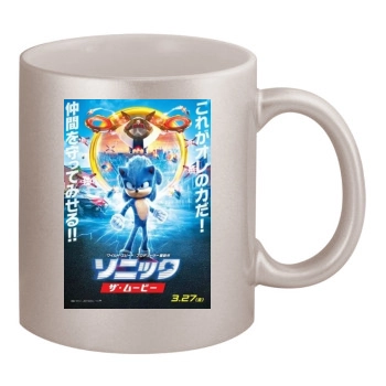 Sonic the Hedgehog (2020) 11oz Metallic Silver Mug