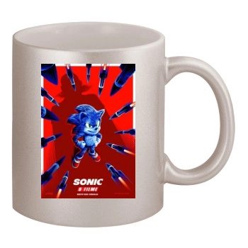 Sonic the Hedgehog (2020) 11oz Metallic Silver Mug