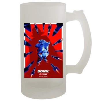 Sonic the Hedgehog (2020) 16oz Frosted Beer Stein