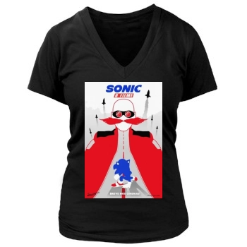 Sonic the Hedgehog (2020) Women's Deep V-Neck TShirt