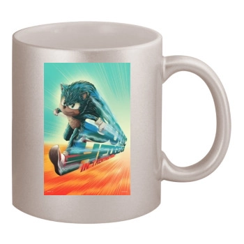 Sonic the Hedgehog (2020) 11oz Metallic Silver Mug