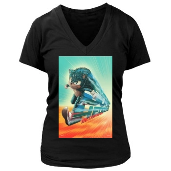 Sonic the Hedgehog (2020) Women's Deep V-Neck TShirt