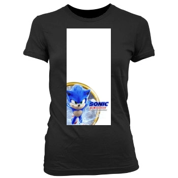 Sonic the Hedgehog (2020) Women's Junior Cut Crewneck T-Shirt