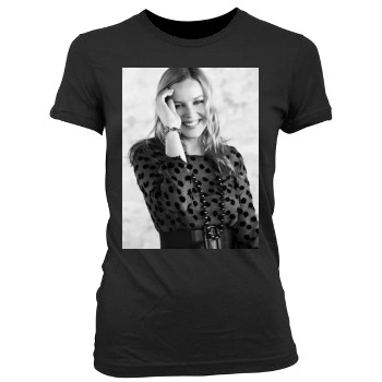 Abbie Cornish Women's Junior Cut Crewneck T-Shirt