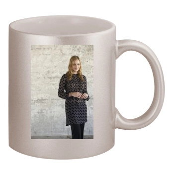 Abbie Cornish 11oz Metallic Silver Mug