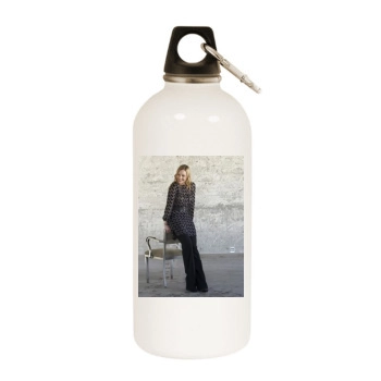 Abbie Cornish White Water Bottle With Carabiner