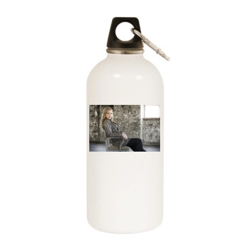 Abbie Cornish White Water Bottle With Carabiner