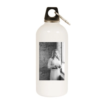 Abbie Cornish White Water Bottle With Carabiner