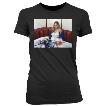 Abbie Cornish Women's Junior Cut Crewneck T-Shirt