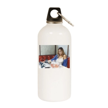 Abbie Cornish White Water Bottle With Carabiner