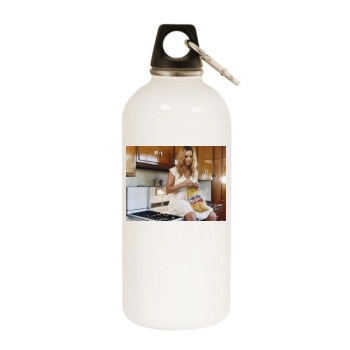 Abbie Cornish White Water Bottle With Carabiner