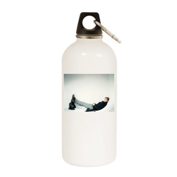 Hayden Christensen White Water Bottle With Carabiner