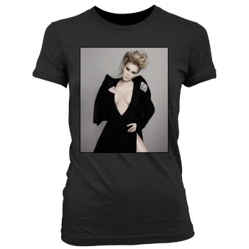 Abbie Cornish Women's Junior Cut Crewneck T-Shirt