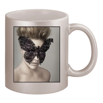 Abbie Cornish 11oz Metallic Silver Mug