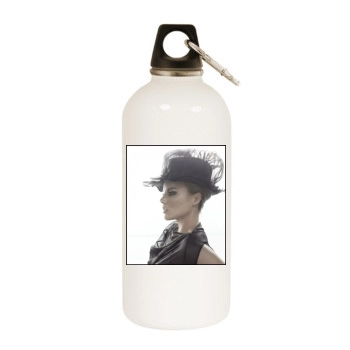 Abbie Cornish White Water Bottle With Carabiner