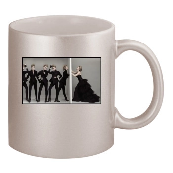 Abbie Cornish 11oz Metallic Silver Mug