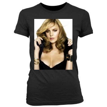 Abbie Cornish Women's Junior Cut Crewneck T-Shirt