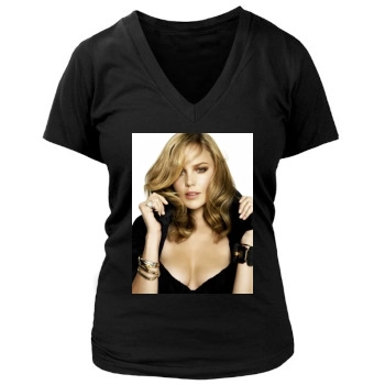 Abbie Cornish Women's Deep V-Neck TShirt