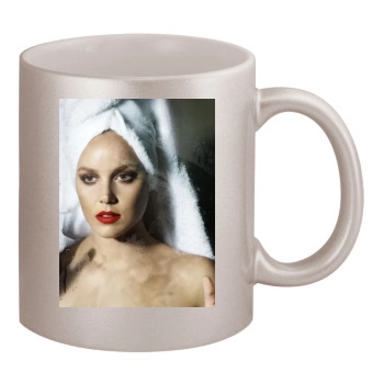 Abbie Cornish 11oz Metallic Silver Mug