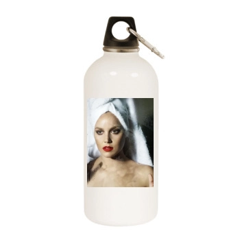 Abbie Cornish White Water Bottle With Carabiner