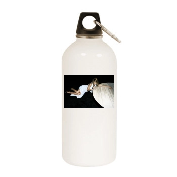 Abbie Cornish White Water Bottle With Carabiner