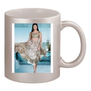 Adriana Lima 11oz Metallic Silver Mug