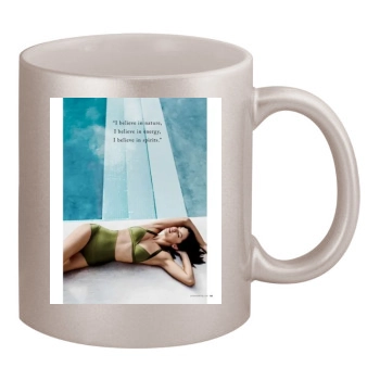 Adriana Lima 11oz Metallic Silver Mug