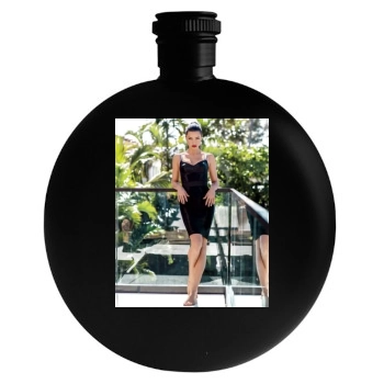 Adriana Lima Round Flask