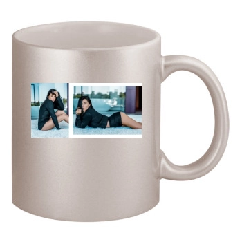 Adriana Lima 11oz Metallic Silver Mug