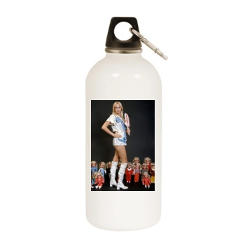 Agnetha Faltskog White Water Bottle With Carabiner