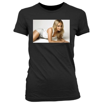 Hayden Panettiere Women's Junior Cut Crewneck T-Shirt