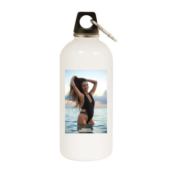 Alexa Ray Joel White Water Bottle With Carabiner