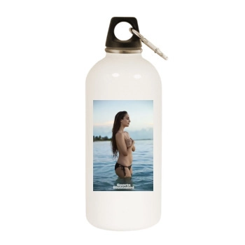 Alexa Ray Joel White Water Bottle With Carabiner