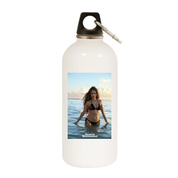 Alexa Ray Joel White Water Bottle With Carabiner