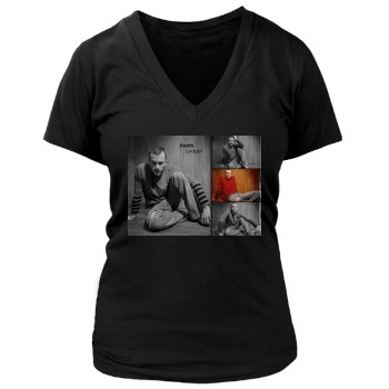 Heath Ledger Women's Deep V-Neck TShirt