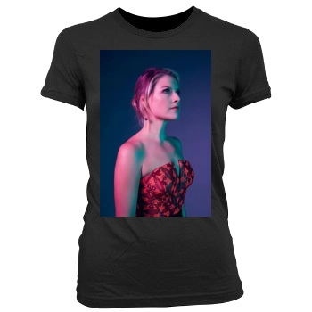 Ali Larter Women's Junior Cut Crewneck T-Shirt