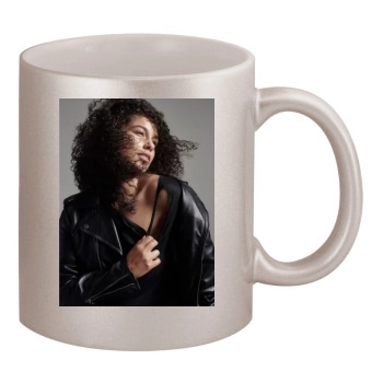 Alicia Keys 11oz Metallic Silver Mug