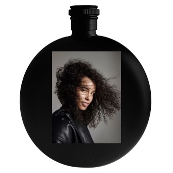 Alicia Keys Round Flask