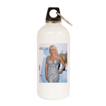 Holly Madison White Water Bottle With Carabiner