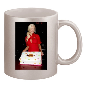 Holly Madison 11oz Metallic Silver Mug