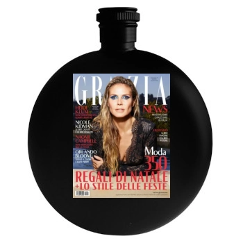 Heidi Klum Round Flask