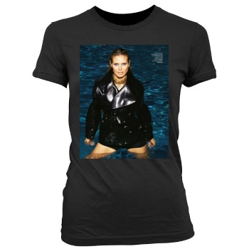 Heidi Klum Women's Junior Cut Crewneck T-Shirt